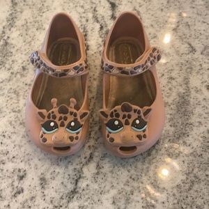 Giraffe Mini Melissa shoes size 7